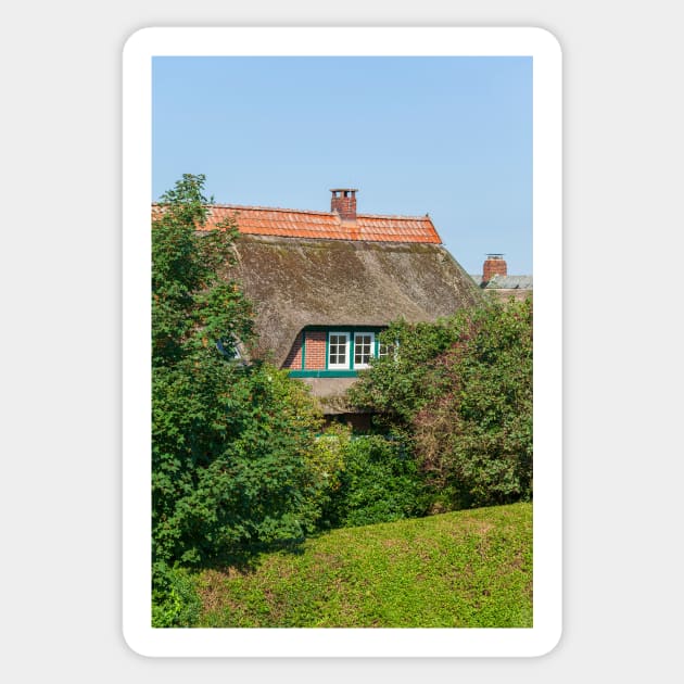 Germany; Europe; Northern Germany; Lower Saxony; Elsfleth; Weser March; House Sticker by Kruegerfoto